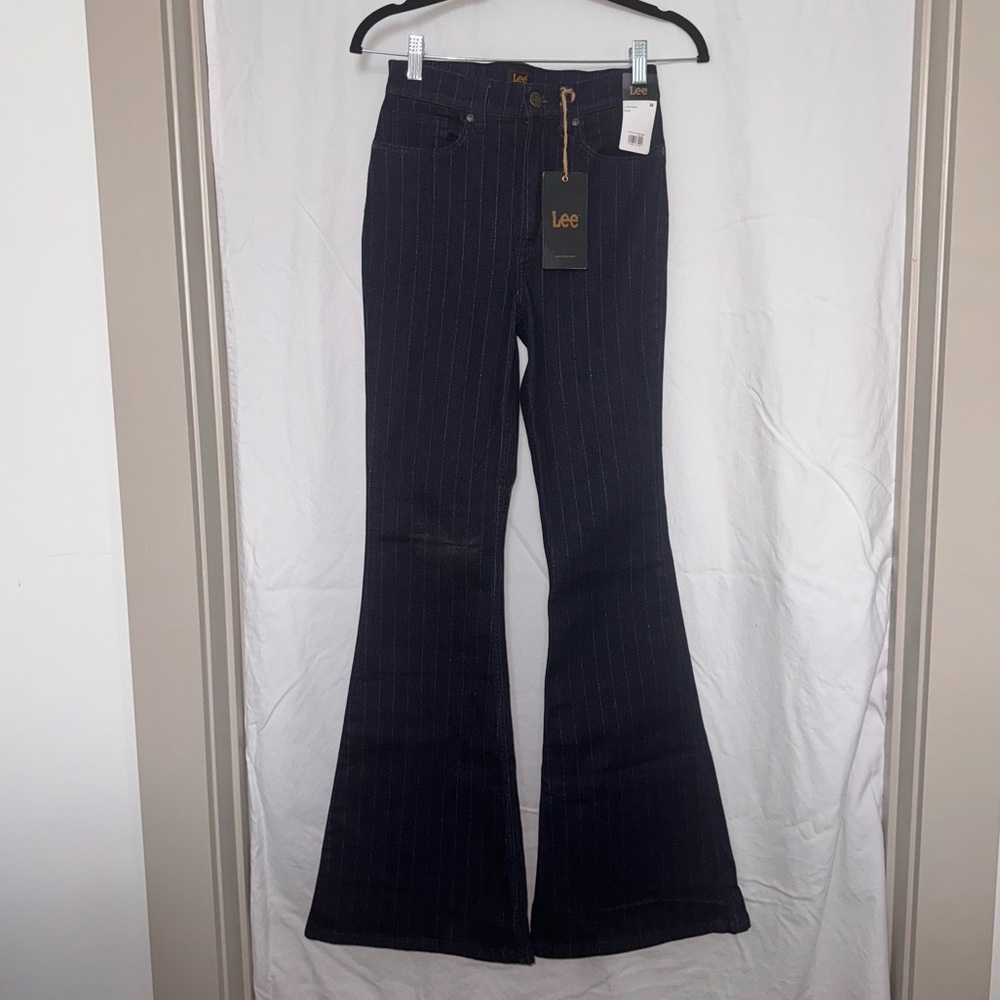Lee Flare Jeans with Gold Thin Line Detailing